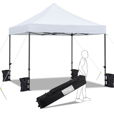 Yaheetech 10'x10' Pop-up Waterproof Canopy with Wheeled Carry Bag