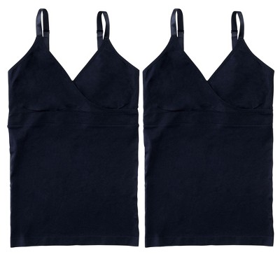 Ingrid & Isabel Basics Maternity Nursing Crossover Cami Bundle 2 Pack
