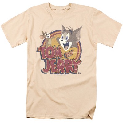Men's Tom And Jerry Water Damaged T-Shirt