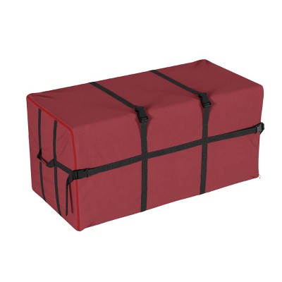 Hastings Home Canvas Christmas Tree Storage Bag for 7.5' Trees - Red