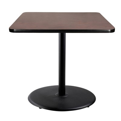 Hampden Furnishings 36" Bennet Collection Square Dining Table Black/Mahogany