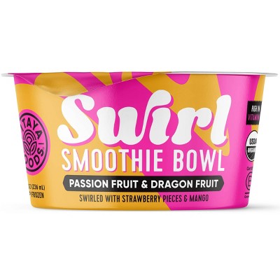 Pitaya Foods Frozen Organic Dragon Fruit & Passion Fruit Swirl Smoothie Bowl - 8 fl oz