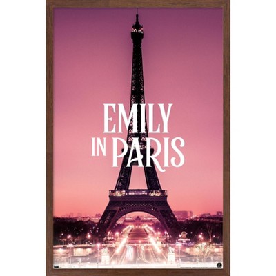 Trends International Emily In Paris - Eiffel Tower Framed Wall Poster Prints
