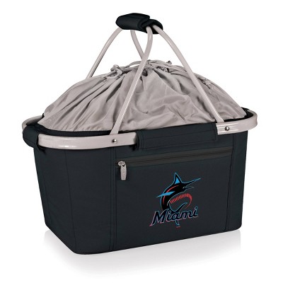 MLB Miami Marlins Metro Basket Collapsible Cooler Tote - Black