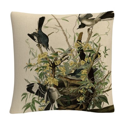 John James Audubon  16 x 16 Decorative Throw Pillow by Trademark Fine Art