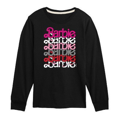 Boys' - Barbie - Stacked Barbie Vday Long Sleeve Graphic T-Shirt
