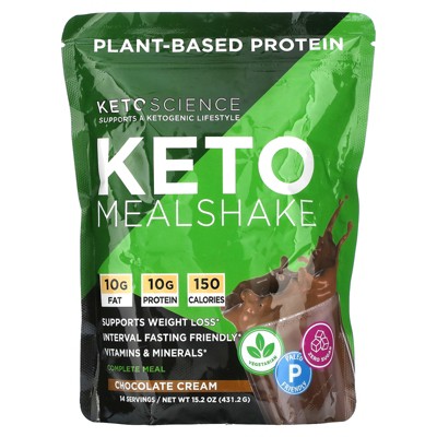 Keto Science Keto Mealshake, Chocolate Cream, 15.2 oz (431.2 g)