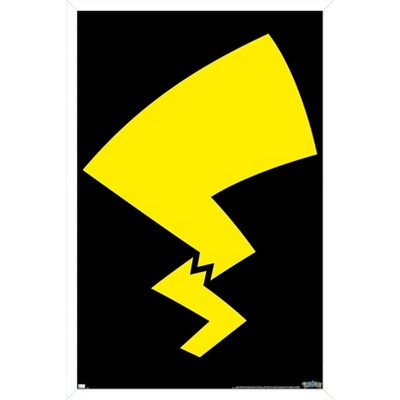 Trends International Pokémon - Pikachu Minimalist Tail Framed Wall Poster Prints