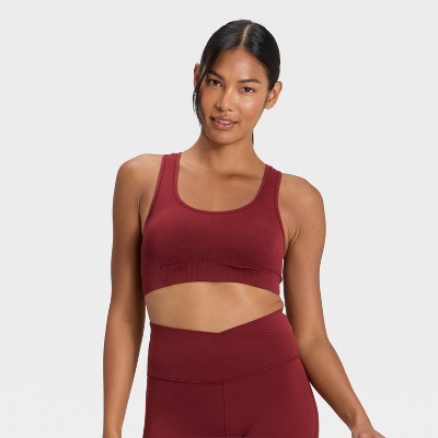 Women's Seamless Medium Support Racerback Sports Bra - All In Motion™