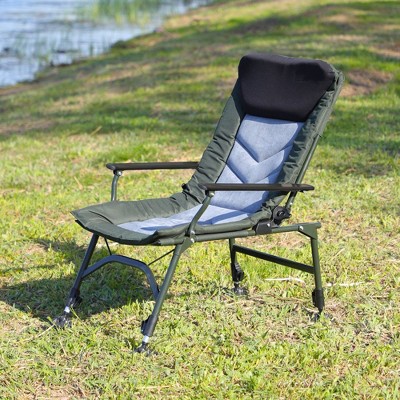 PAGED Portable Folding Chair Lounge Chair Outdoor with Adjustable Backrest for Camping, Picnics, Fishing