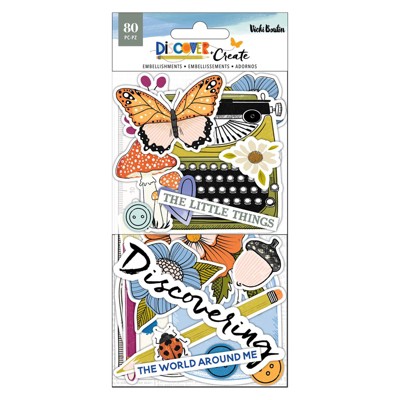 Vicki Boutin Discover + Create Ephemera Cardstock Die-Cuts-Icons