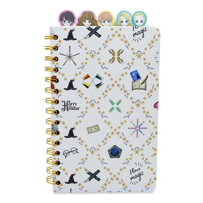 Silver Buffalo Harry Potter Chibi Hogwarts 75-Page Spiral Notebook | Bound Sketchbook Journal, School Supplies For College, Business | 8 x 5 Inches