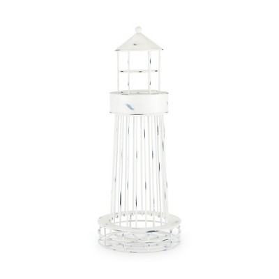 Twine Lighthouse Wine Cork Holder, Wine Corks Storage, Wine Cork Collector, Farmhouse Kitchen Decor, Wine Bar Decor, Wine Accessories, Set of 1, White