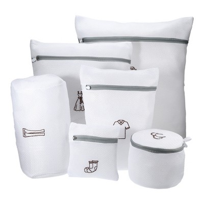 Unique Bargains Portable Mesh Laundry Bag
