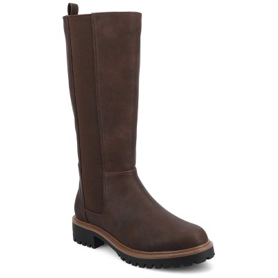 Journee Women's Brandi Knee High Stretch Casual Boots