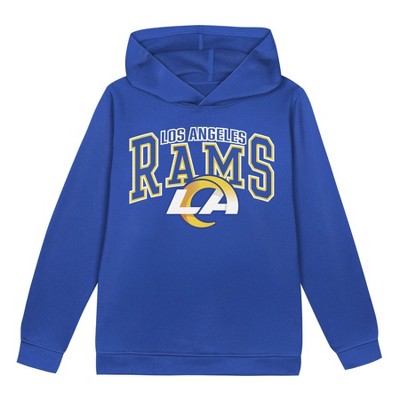 NFL Los Angeles Rams Toddler Boys' Poly Fleece Hooded Sweatshirt