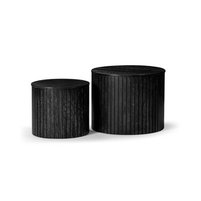 Maven Lane Austin Wooden Nesting Tables