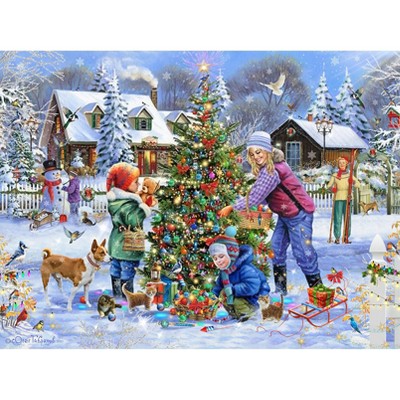 Sunsout Dressing the Tree 1000 pc Jigsaw Puzzle 61948
