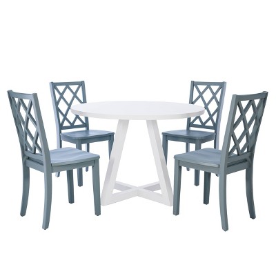Powell 5pc Shelby Round Dining Set Graphite