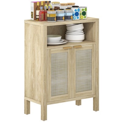 HOMCOM Sideboard Buffet Cabinet with Storage, Modern Accent Cabinet with 2 Doors and Adjustable Shelf, Coffee Bar Cabinet
