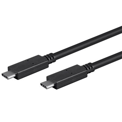 Monoprice USB C to USB C 3.1 Gen 1 Cable - 2 Meters (6.6 Feet) - Black | Fast Charging, 5Gbps, 3A, 30AWG, Type C, Compatible with Xbox One / PS5 /