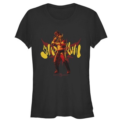 Juniors Mortal Kombat II Shao Kahn Wrath Hammer Pose T Shirt