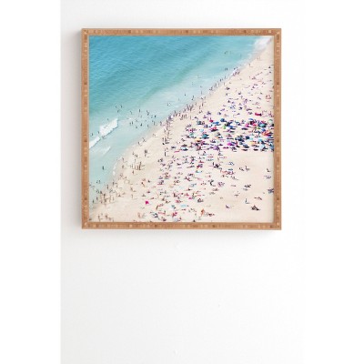 Ingrid Beddoes Beach Summer Landscape Framed Wall Art Blue - Deny Designs