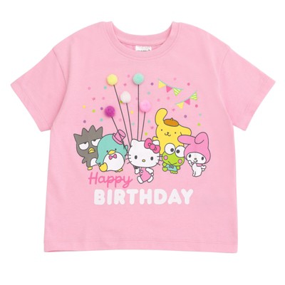Hello Kitty Birthday Girls T-Shirt Toddler Sizes (2T - 14-16)