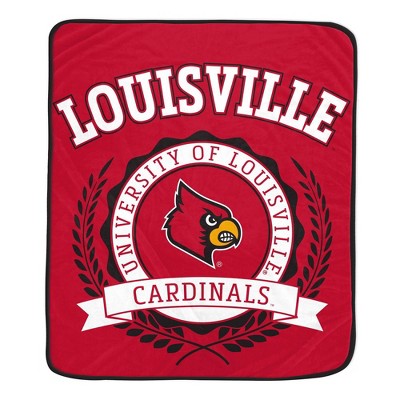 NCAA Louisville Cardinals Crest Ultra Soft Blanket