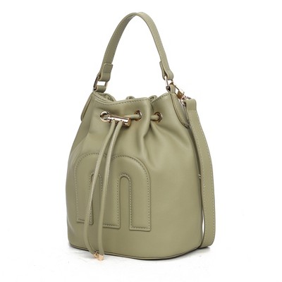 MKF Collection Soraya Buckle Shoulder Bag Faux Leather Handbag by Mia K
