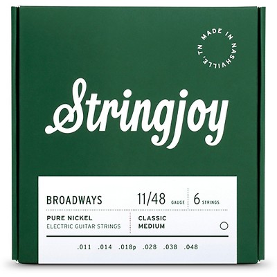 Stringjoy Broadways Pure Nickel Electric Guitar Strings