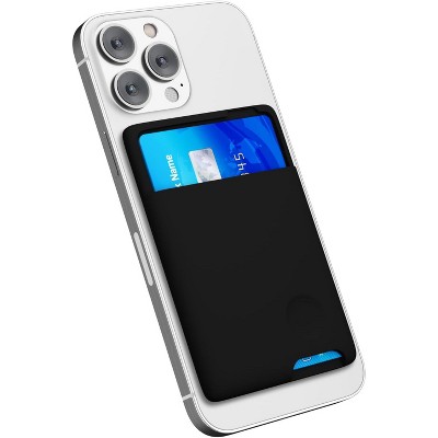 Entronix Card Holder Compatible with iPhone/Galaxy/All Phones - [Silicone] Sticky Wallet Back Pocket