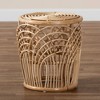 Edena Rattan End Table Natural/Brown - bali & pari: Bohemian Style, No Assembly Required - 2 of 4