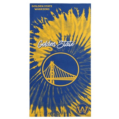 NBA Golden State Warriors Tie Dye Beach Towel 30 x 60 inches