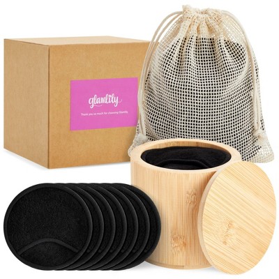 Glamlily Reusable Cotton Rounds, Makeup Remover Face Pads, Removal Cloths with Storage Holder Bag