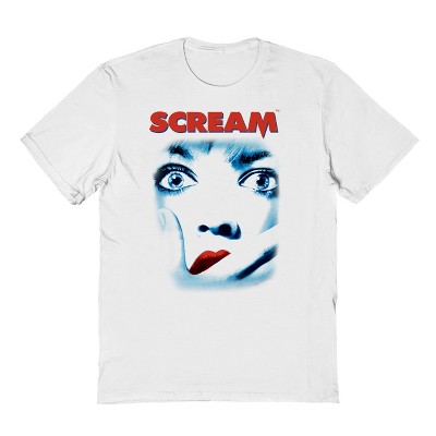 SCREAM Men Scream Face Cover Short Sleeve Graphic Cotton T-Shirt