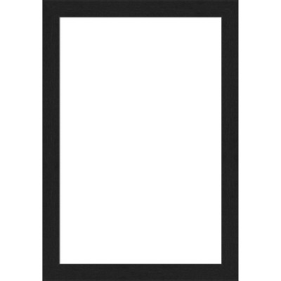 Amanti Art Grace Brushed Metallic Black Narrow Framed Magnetic Dry Erase Board