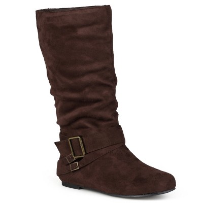 Journee Collection Women's Shelley-6 Round Toe Mid Calf Boots