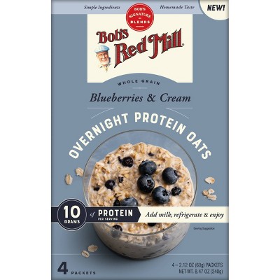 Bob's Red Mill Blueberries & Cream Overnight Protein Oats - 8.47oz