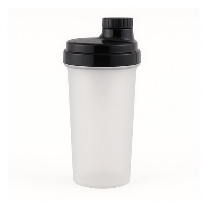 Amber Fight Gear Shaker Glass with Cap No. 3, Durable Leak-Proof,Effective Protein Mixing, Portable, Versatile for Gym& Sports, Black