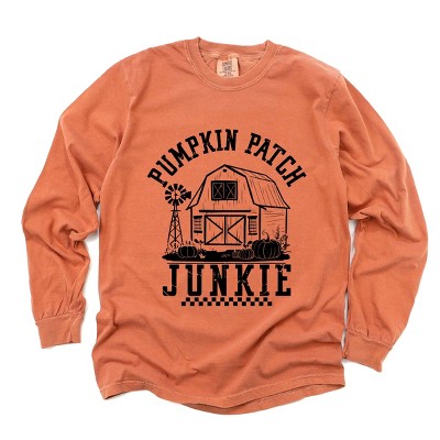 Simply Sage Market Pumpkin Patch Junkie Barn Garment Dyed Long Sleeve