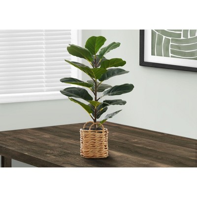 NicBex Artificial Tree Artificial Plant 28" Tall Artificial Fiddle Tree with Pot, Room Decor for Home Office Foyer Porch