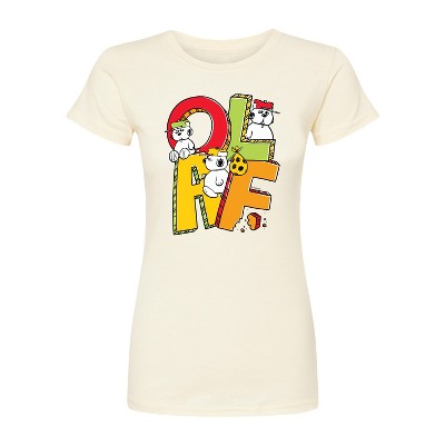 Women's - Peanuts - Olaf Editorial Fitted Graphic T-Shirt