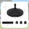 Costway Fillable Umbrella Base with Shell Texture 3 Coupler Sizes for Lawn Poolside Garden - 3 of 4
