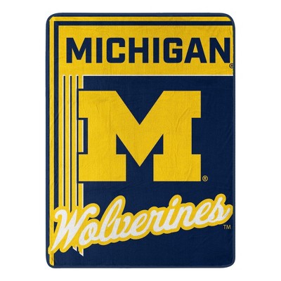 Sweet Home Collection NCAA Michigan Wolverines Microfiber Plush Throw Blanket