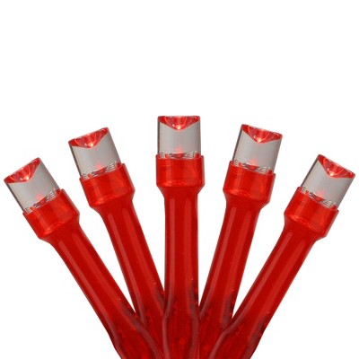 Northlight LED Micro Wide Angle Christmas String Lights - Red - 6.25' Red Wire - 20ct
