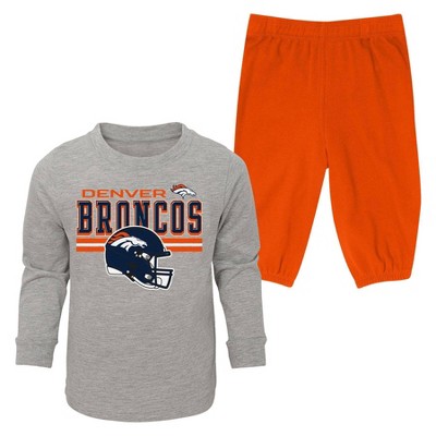 NFL Denver Broncos Boys' 2pk Pant and Long Sleeve T-Shirt Set