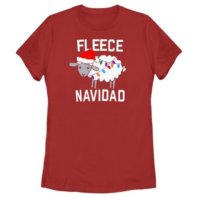 Women's CHIN UP Christmas Fleece Navidad T-Shirt