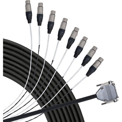 Livewire Advantage 8-Channel Snake D-sub to XLR Female