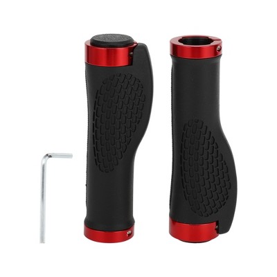 Unique Bargains Bike Handlebar Grips Covers 4.92" Red 1 Set